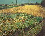 Wheat Field with the Alpilles Foothills in the Background (nn04) Vincent Van Gogh